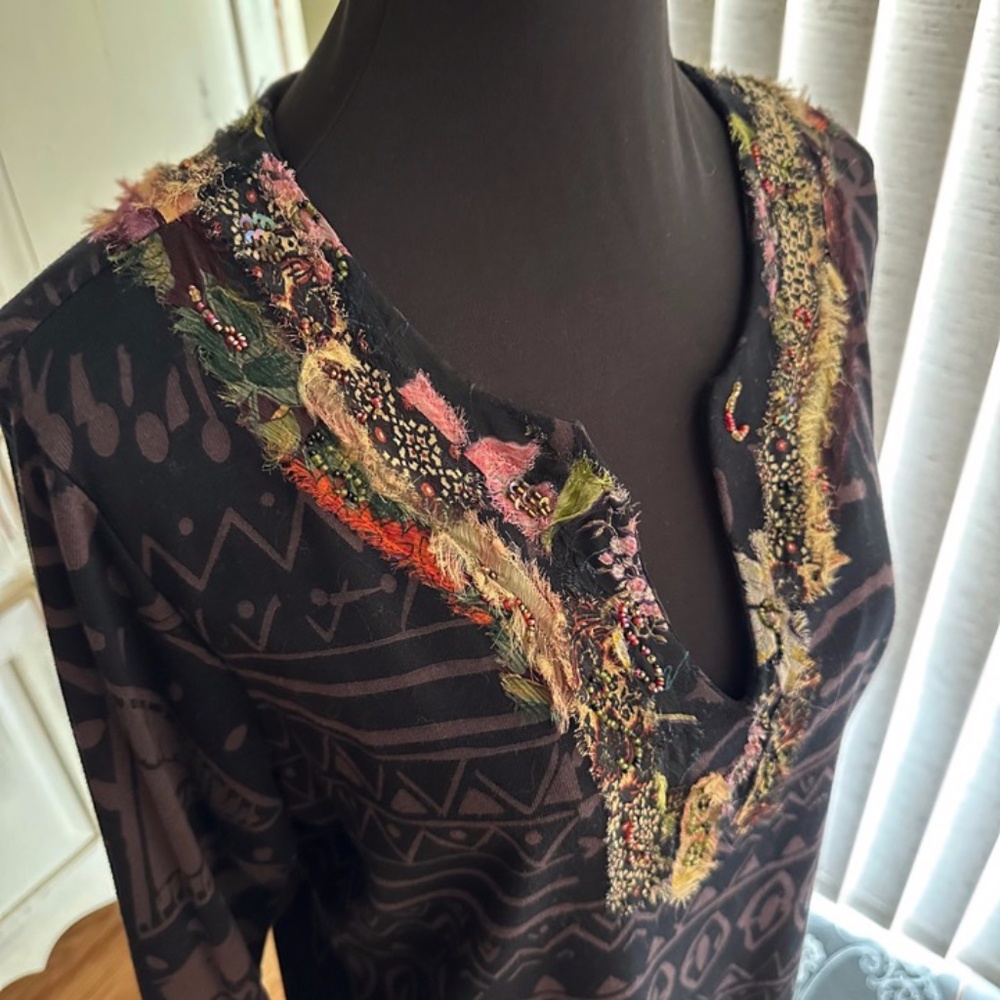 CHICO'S🪶World Boho Long Sleeve Top